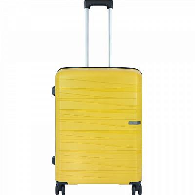 Чемодан Eagle 76 л желтый M (с расширителем) 