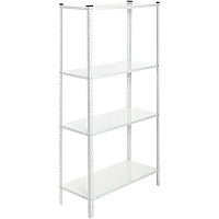 Стелаж металевий фарбований Меткас PEK з полицями зі сталі 1500x750x300 мм білий (PEK) 