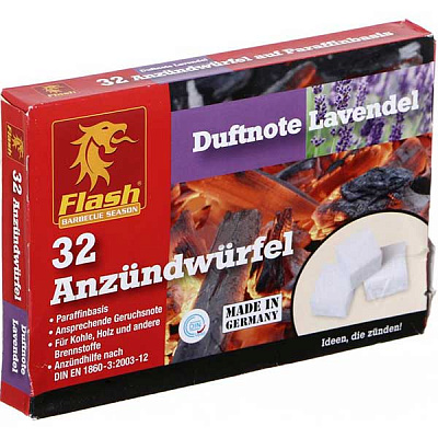 Підпалка для каміну та печі Flash лаванда 32 шт.