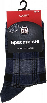 Шкарпетки чоловічі БЧК 2125 CLASSIC 046 р. 25 темно-синій меланж