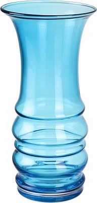 Ваза Аквамарин 30х15,2 см блакитний Wrzesniak Glassworks