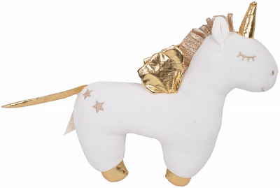 Мягкая игрушка Luna Kids Единорог-Снежок 35 см QX-007/golden
