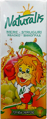 Сік Naturalis яблучний 0,2л (4840022000703)