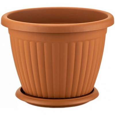 Горщик Serinova KEMER №1 125xН100 круглий 0,7 л