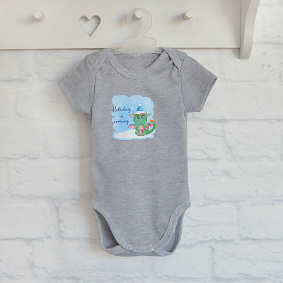 Боди детское для мальчика Blanka Праздник р.92 серый 110381