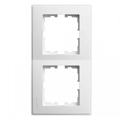 Рамка двомісна Lezard Lesya вертикальна білий 705-0200-152