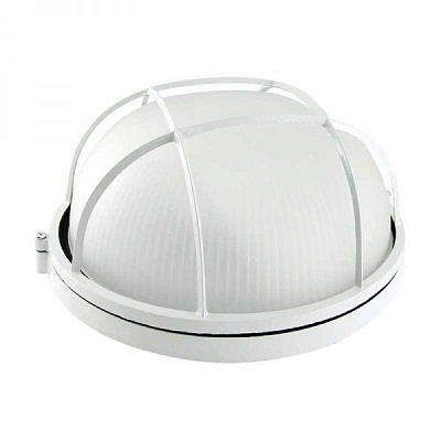 Светильник административный IEK НПП1102 круг/решетка 100 Вт IP54 белый 