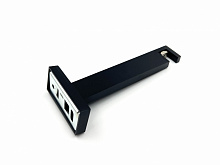 Держатель для карниза Quadrum Square line одинарный 15 см черный матовый 1 шт.