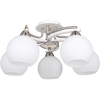 Люстра потолочная Victoria Lighting 5xE27 белый Sirius/PL5 
