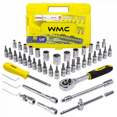 Набор ручного инструмента WMC TOOLS 46 шт. WT-2462-5 EURO