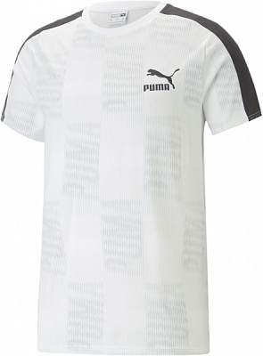 Футболка Puma T7 SPORT AOP TEE 53962602 р.2XL чорний