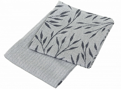 Набор полотенец кухонных Leaves 2 шт. 50x70 см Texpol серый 