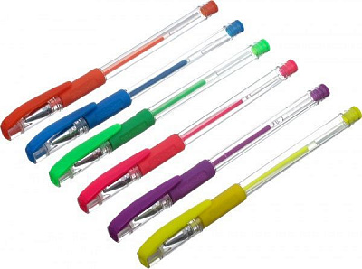 Набор ручек гелевых Тікі неоновых 6 шт. 52213-TK 