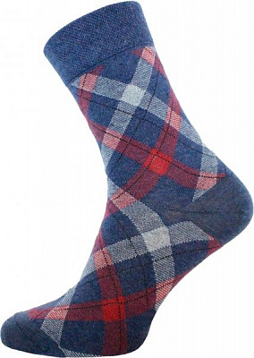 Шкарпетки чоловічі Conte 2125 CLASSIC (середньої довжини) р. 25 р темно-синій меланж 1 пар