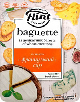 Сухарики Flint пшеничні “Французьский сир” 110 г (Baguette) 