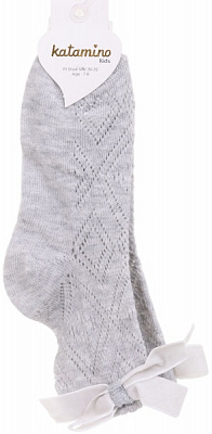 Шкарпетки для дівчаток KATAMINO K24060 KTM81452 р.7-8 сірий