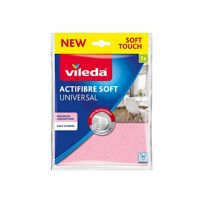 Салфетка Vileda Actifibre Soft 27x32 см 1 шт./уп. / в ассортименте