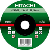 Круг відрізний Hitachi D125x3.0x22.2 мм камінь