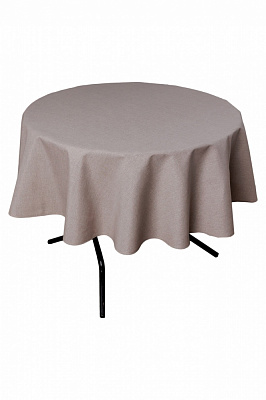 Скатертина Шанталь Ø 160 см коричнева La Nuit