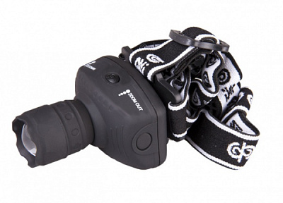 Ліхтарик на голову ФАZА H2-L1WZ-3AAA-bk (1W LED/zoom)