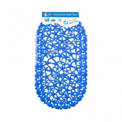 Коврик для ванной комнаты Звезды 67х34 см синий