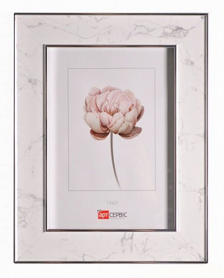 Рамка для фото Арт-Сервіс ЭА-01741 15x21 см белый с серебристым 