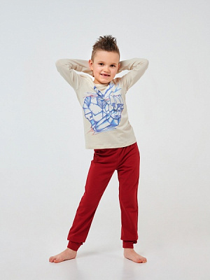 Піжама для хлопчиків Smil р.122 світло-бежевий 104517