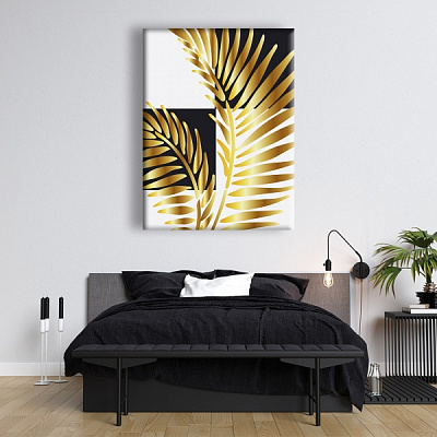 Постер Тропічне золото №4 45x60 см Brushme FNK0114601