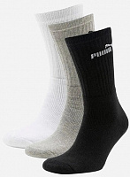 Шкарпетки Puma ELEMENTS CREW SOCK 3P WHITE-GREY-BL 88329610 р.43-46 різнокольоровий