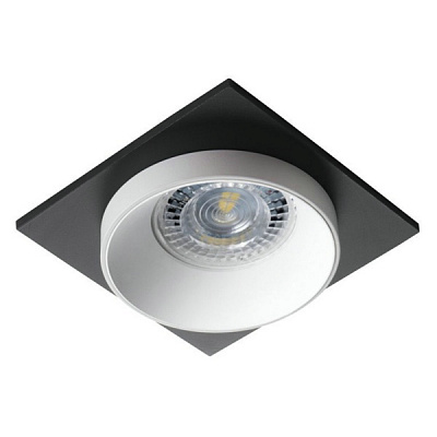 Светильник точечный Berger 40 Вт GU10 черный с белым 3026-DL-1 White & Black 