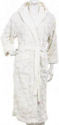 Набір La Nuit халат жіночий з капюшоном і шкарпетками Geneve р. S айворі