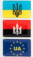 Набір шильд  прапор України, УПА, ЄС 50х30