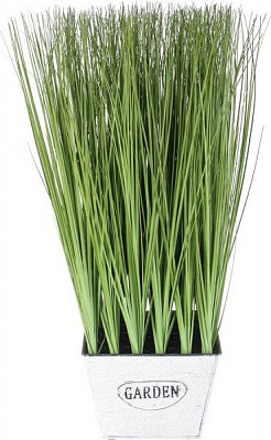 Растение искусственное Мискант в металлическом горшке 55х88 см