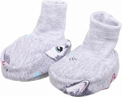 Пинетки Моя планета Коты Пн401-2 56 см серый 