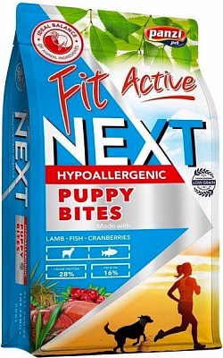 Корм сухий для цуценят для усіх порід FitActive Next з ягням і рибою 3 кг