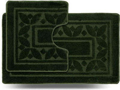 Набір килимків Dariana Стандарт 60x100 + 60x50 Доріжка зелений