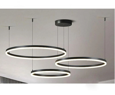 Люстра светодиодная Berger 3x75 Вт черный 7013-PL-75 Black