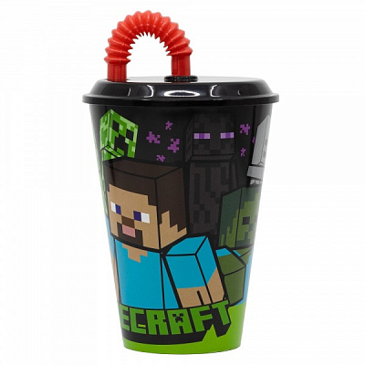 Стакан із трубочкою Minecraft Easy Sport Tumbler 430 мл STOR