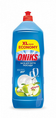 Средство для ручного мытья посуды ONIKS Яблоко 1л
