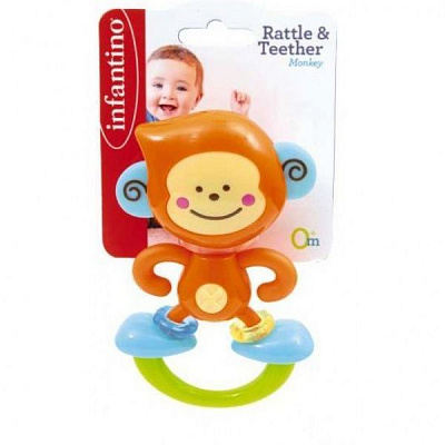 Погремушка-прорезыватель для зубов Zuru Infantino Обезьянка 316614I