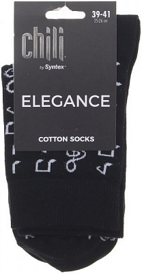 Носки мужские CHILI ELEGANCE 163 р. 25 черный 