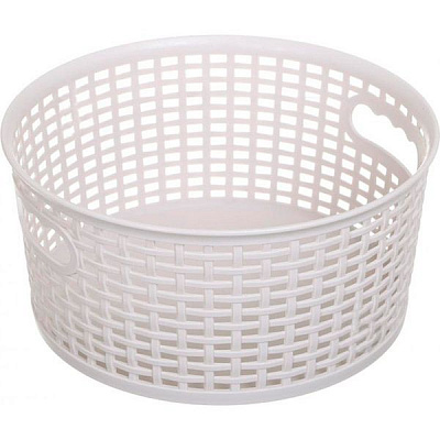 Корзина Gondol Plastic G-660 KANGAROO-Round кремовый 235x235x110 мм