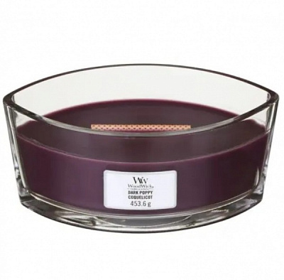 Свеча ароматическая Woodwick Ellipse Ellipse Dark Poppy 453 г 