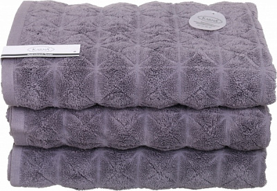 Полотенце махровое Vente 70x140 см темно-серый Karna 