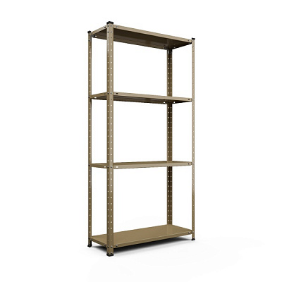 Стеллаж металлический Меткас РЕК оцинкованный 1500x750x300 мм металл полка 4 шт. краска 