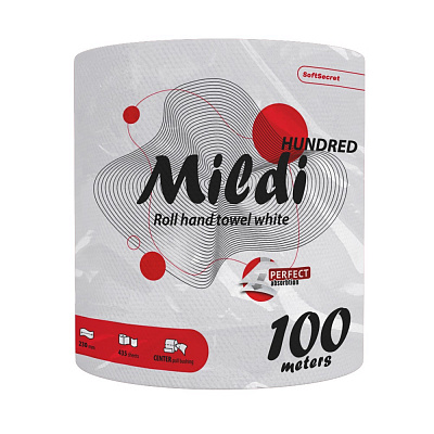 Бумажные полотенца MILDI двухслойная 1 шт.