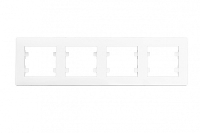 Рамка чотиримісна Makel Rizz горизонтальна білий 88001704