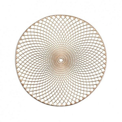Коврик для сервировки Mandala ПВХ золото Ø38 см Zeller