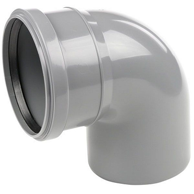 Колено канализационное внутреннее Европласт 110 мм 90°