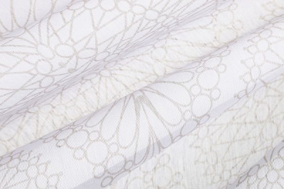 Тканина тюлева Декостиль W356 3293/2 білий із принтом